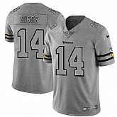 Nike Vikings 14 Stefon Diggs 2019 Gray Gridiron Gray Vapor Untouchable Limited Jersey Dyin,baseball caps,new era cap wholesale,wholesale hats